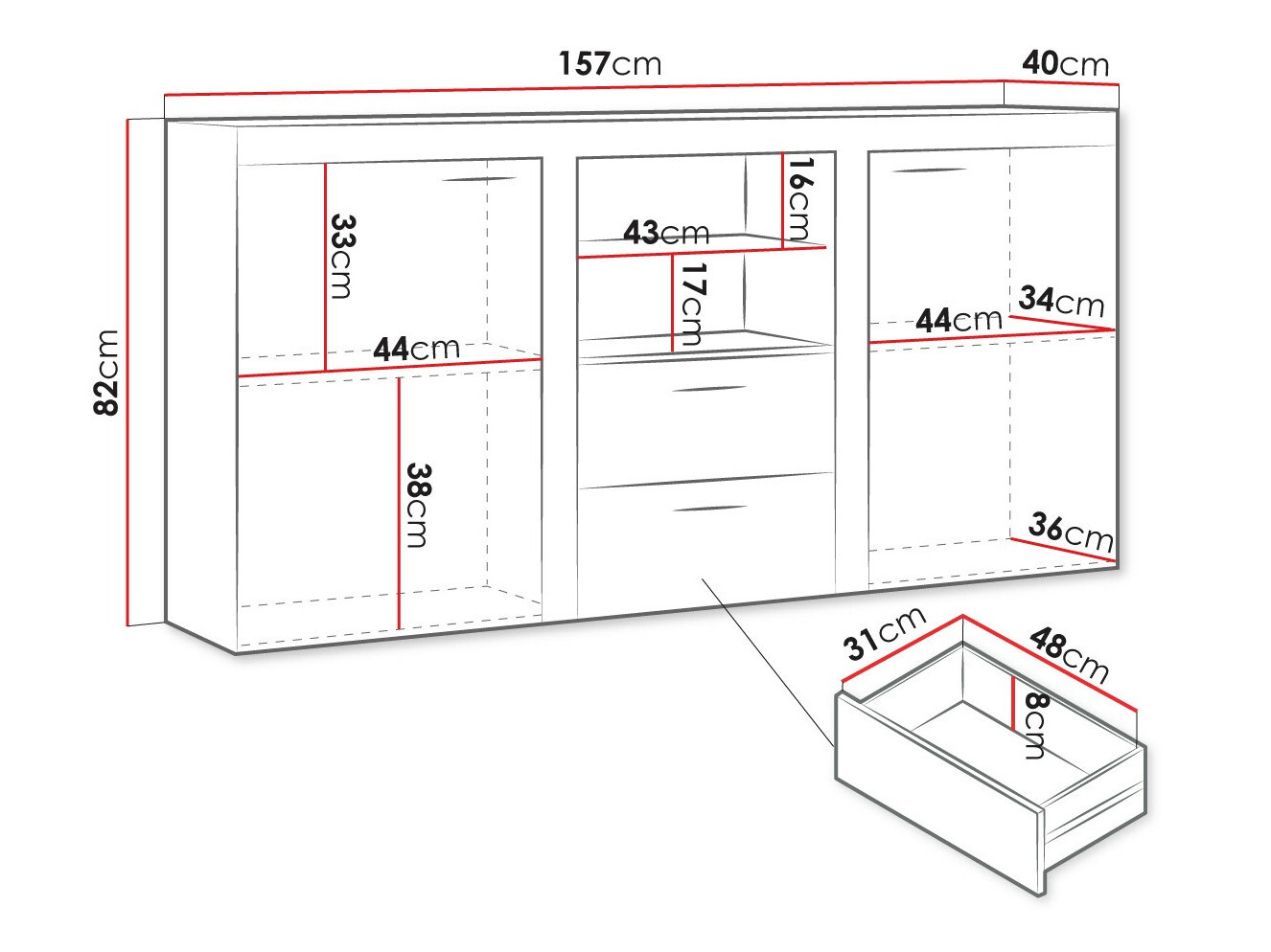 Kummut Tucson 104 (Sonoma tamm)