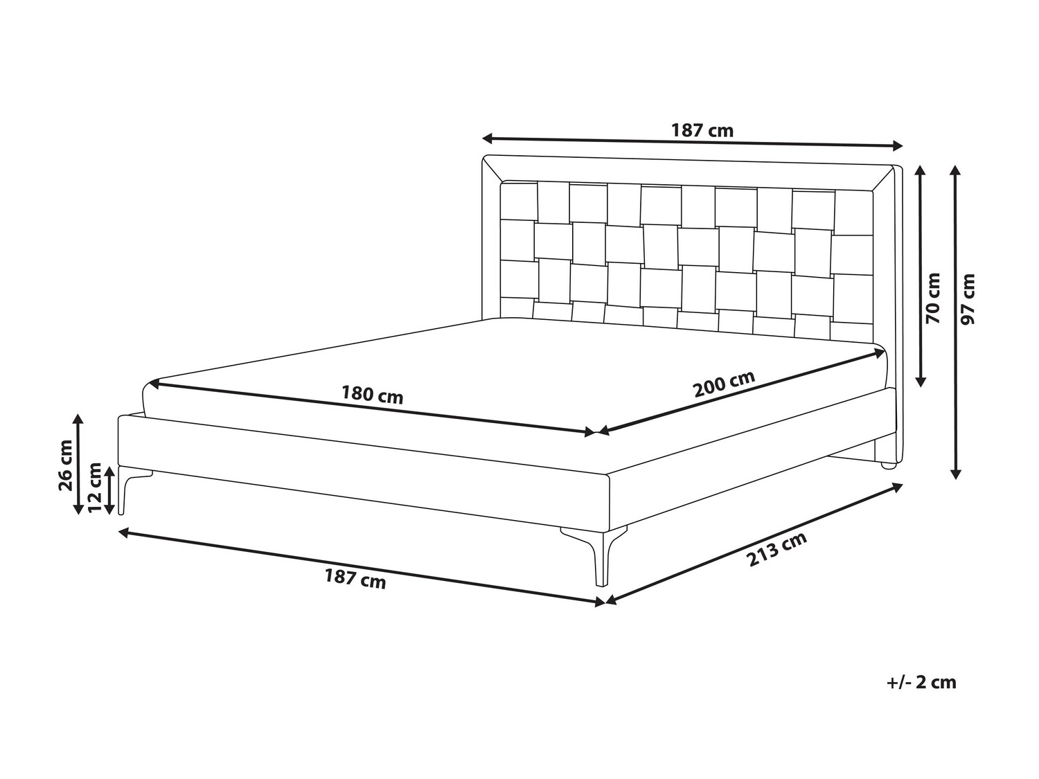 Voodi Berwyn 639 (Roheline)