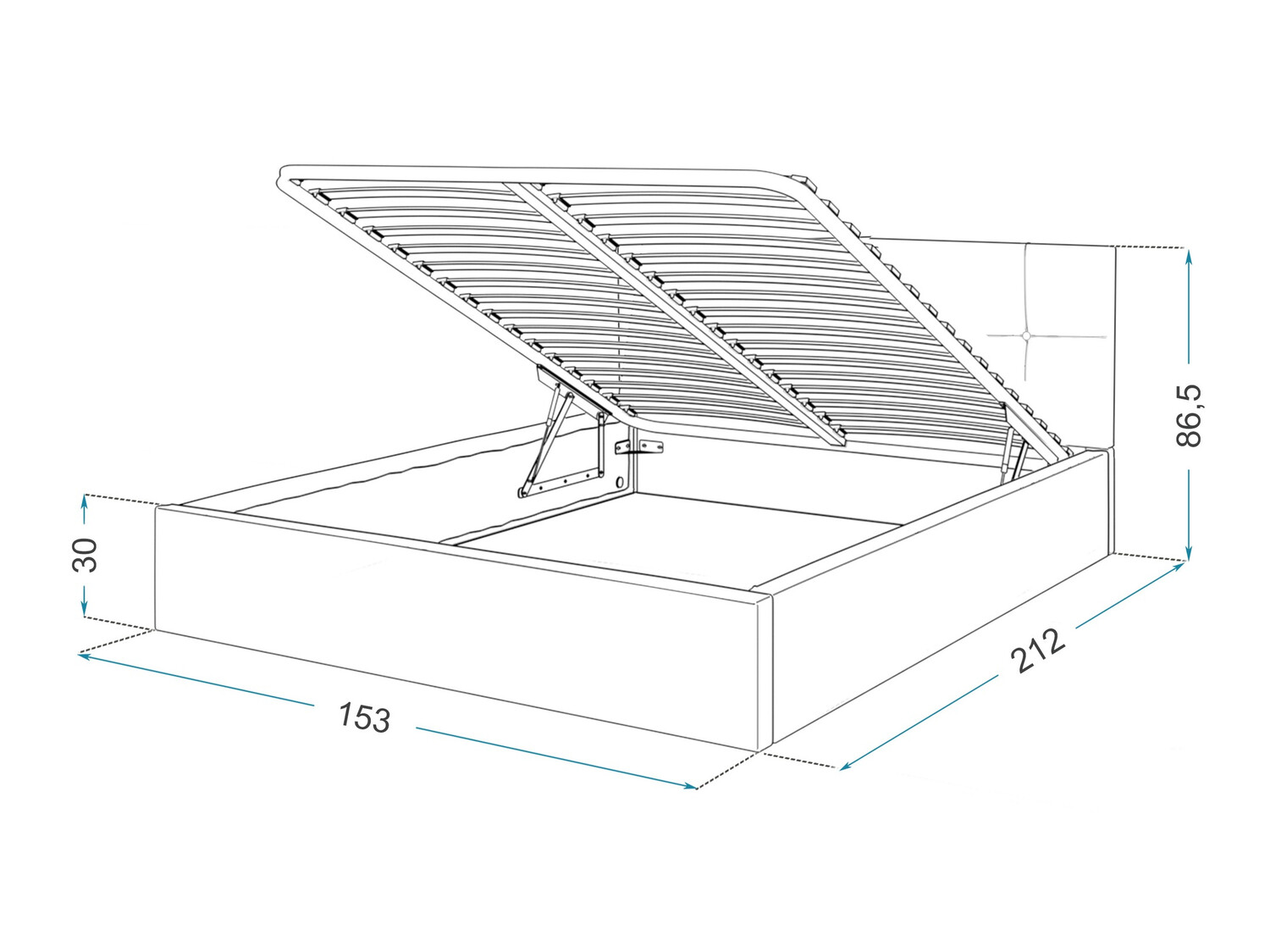 Voodi Fairfield 107 (Koor)