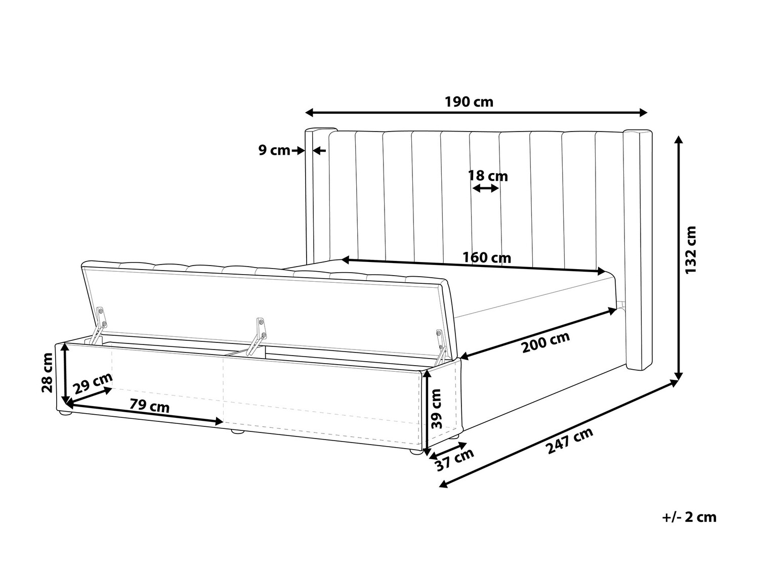 Voodi Berwyn 682 (Heleroosa)