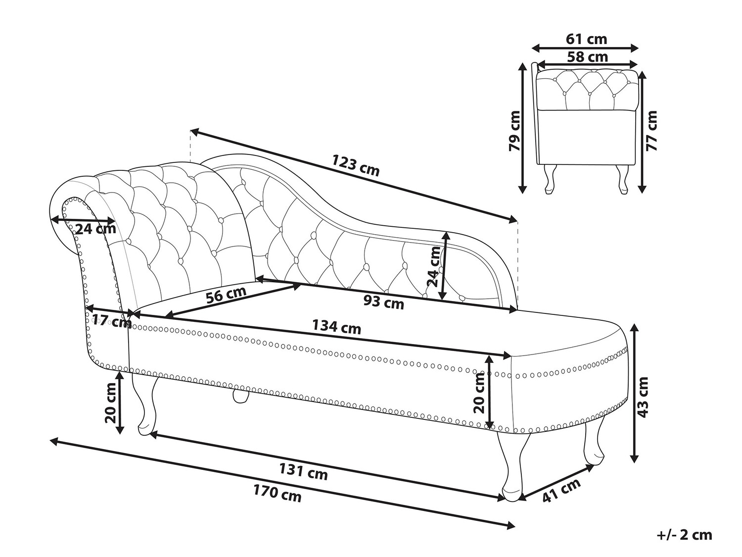Kušett Berwyn 693 (Hall)