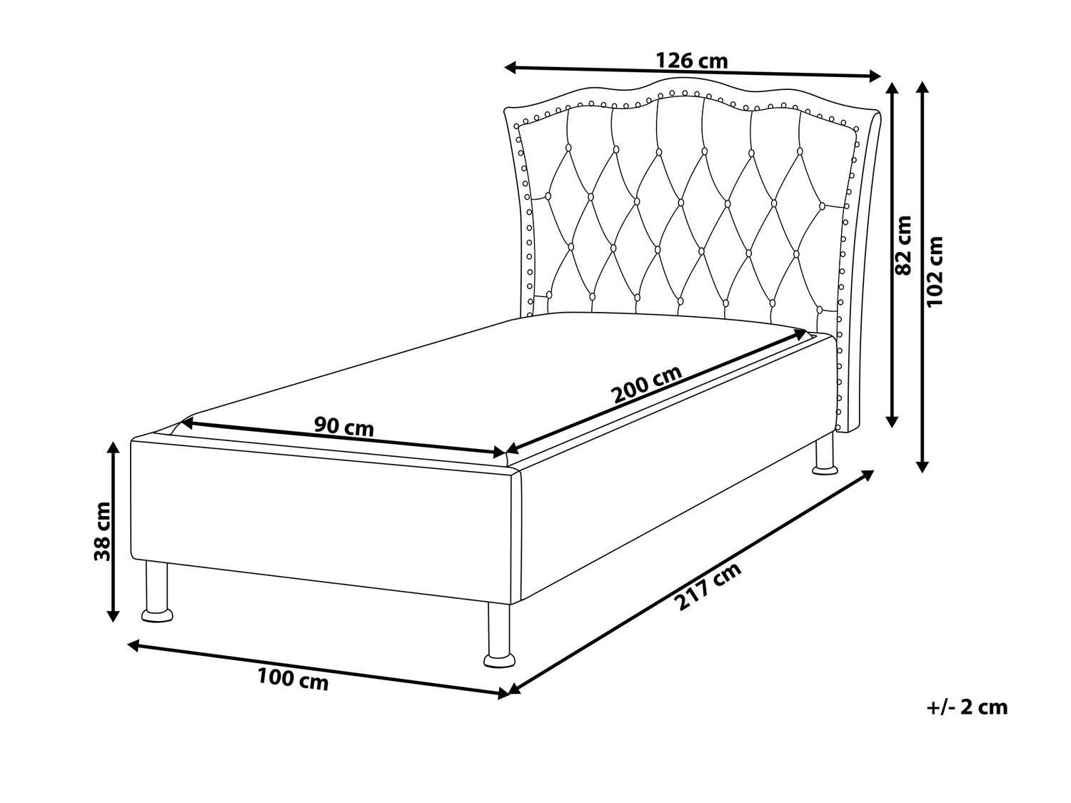 Voodi Berwyn 714 (Beež)