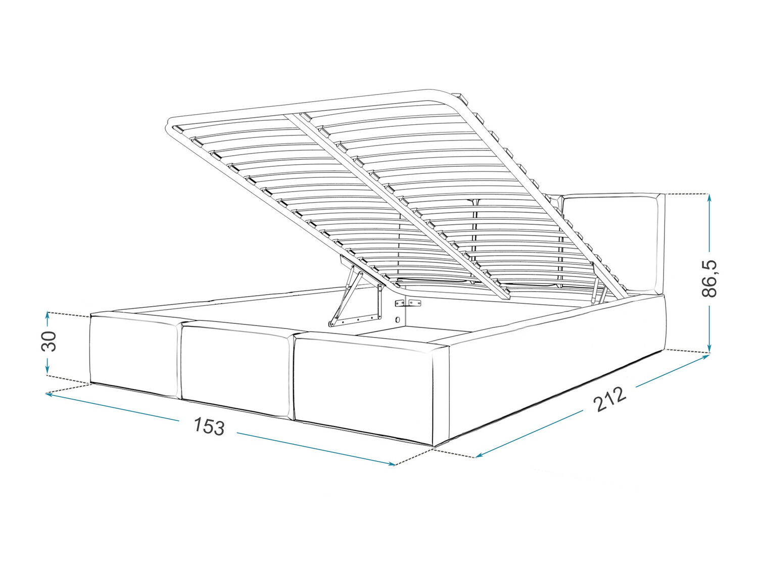 Voodi Fairfield 109 (Lilla)