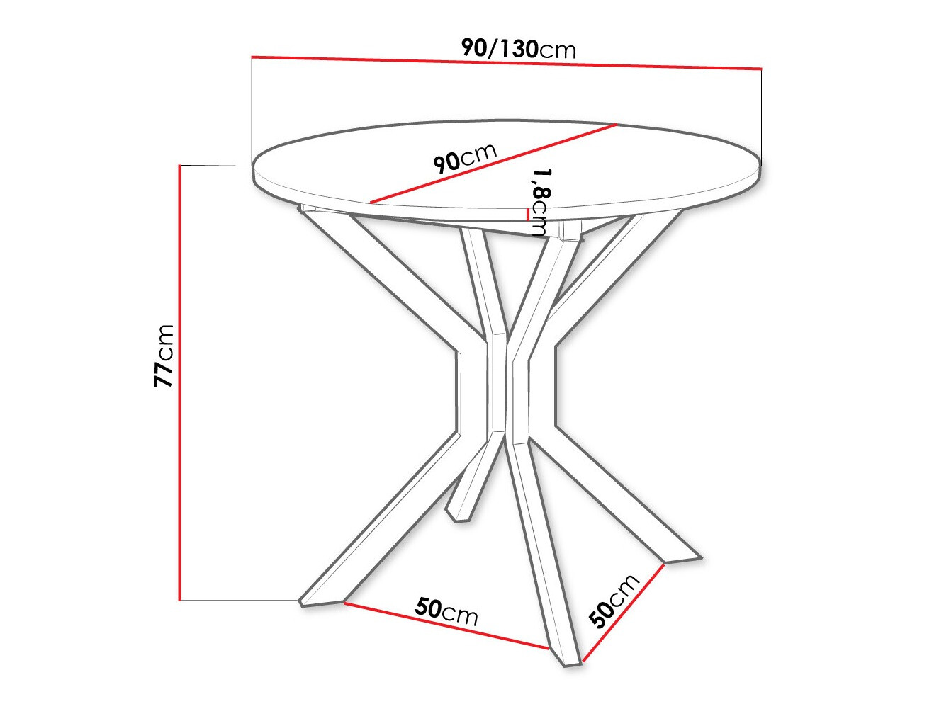 Laud Edmond 111 (Valge + Must)