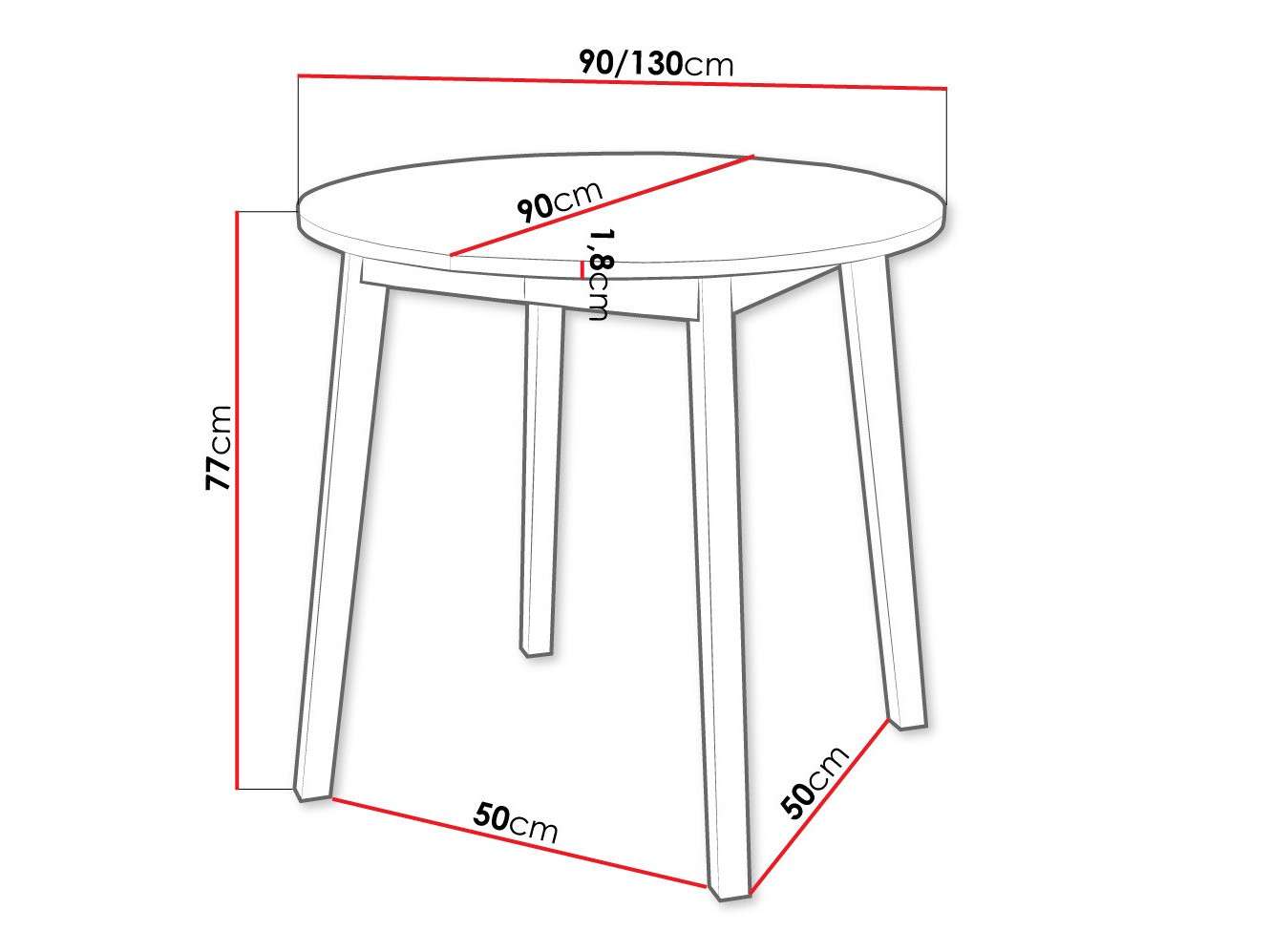 Laud Edmond 112 (Käsitöö kuldne tamm + Must)