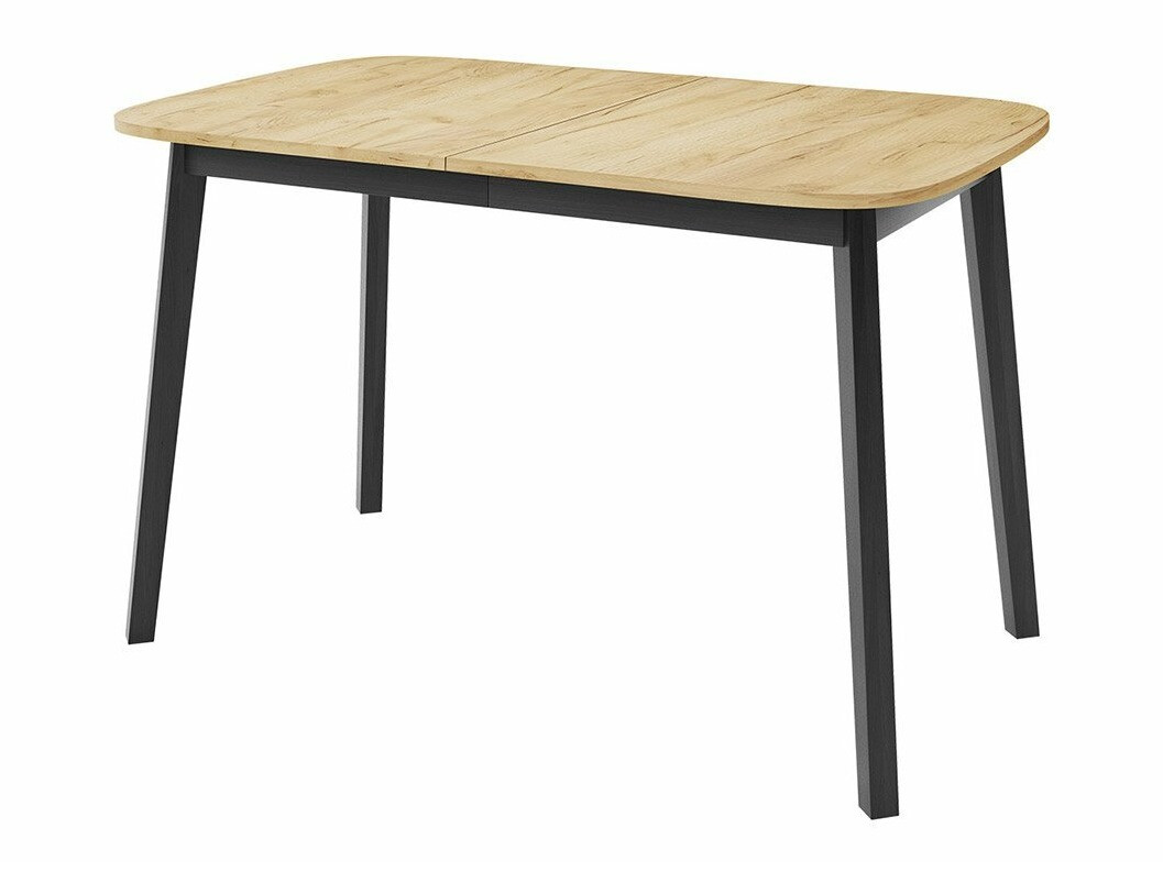 Söögitoakomplekt Edmond 117 (Käsitöö kuldne tamm + Must)