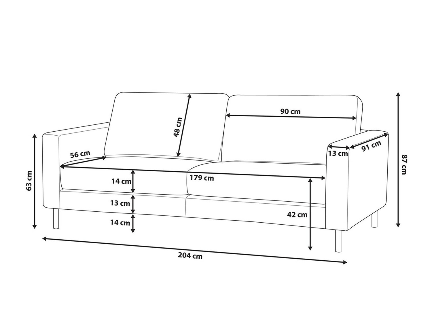 Diivan Berwyn 764 (Beež)