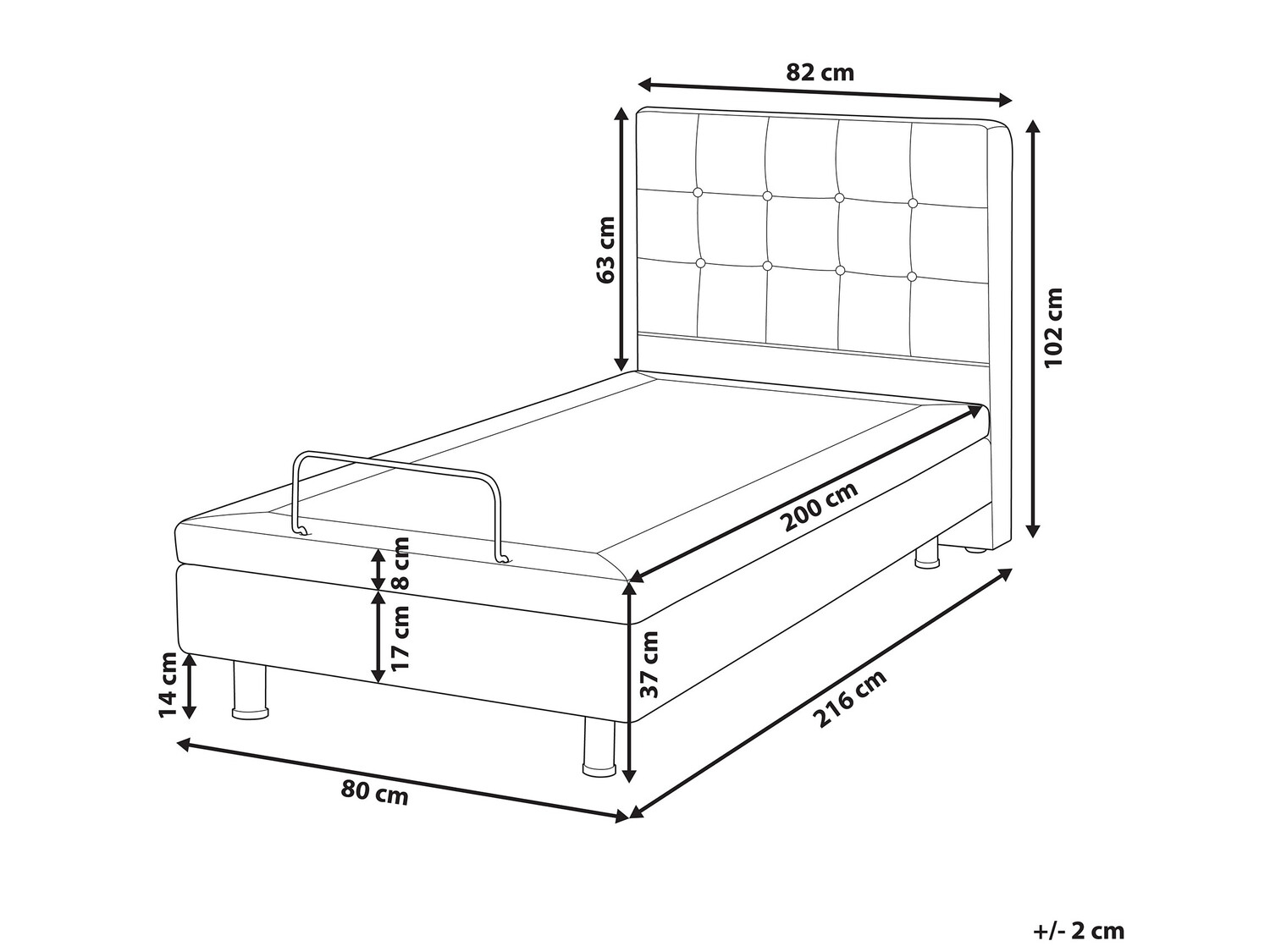 Voodi Berwyn 762 (Beež)