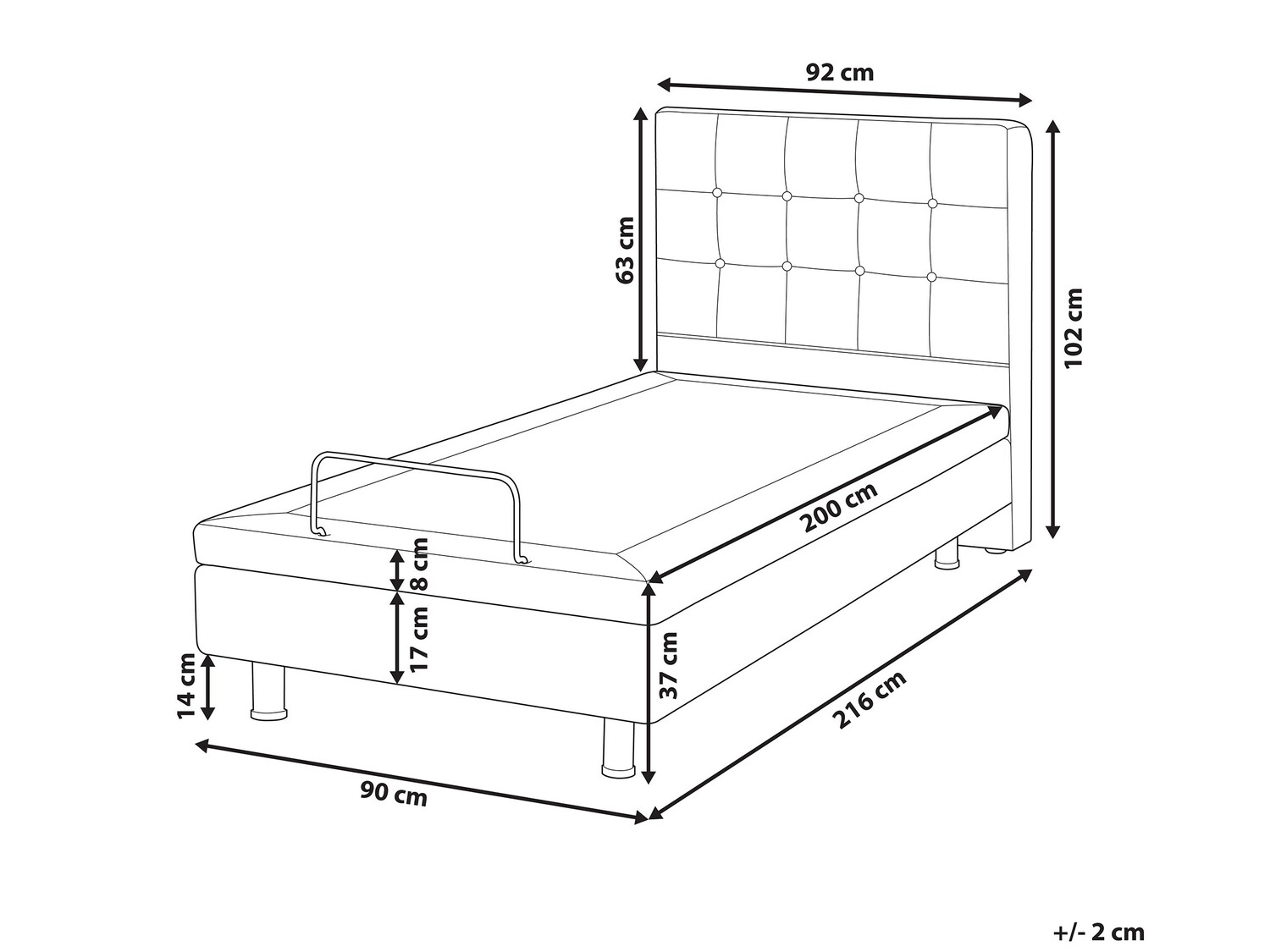 Voodi Berwyn 762 (Tumehall)
