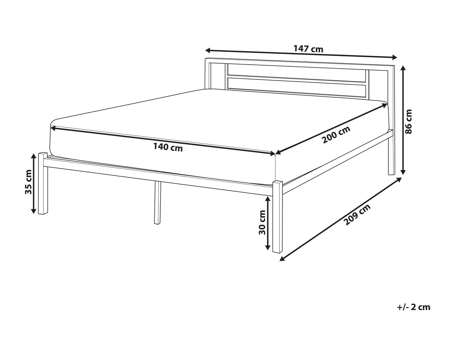 Voodi Berwyn 771 (Must)