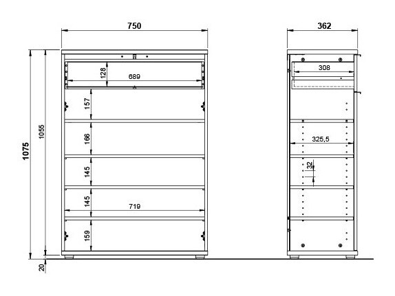 Esikukomplekt Soliru 102 (Valge)