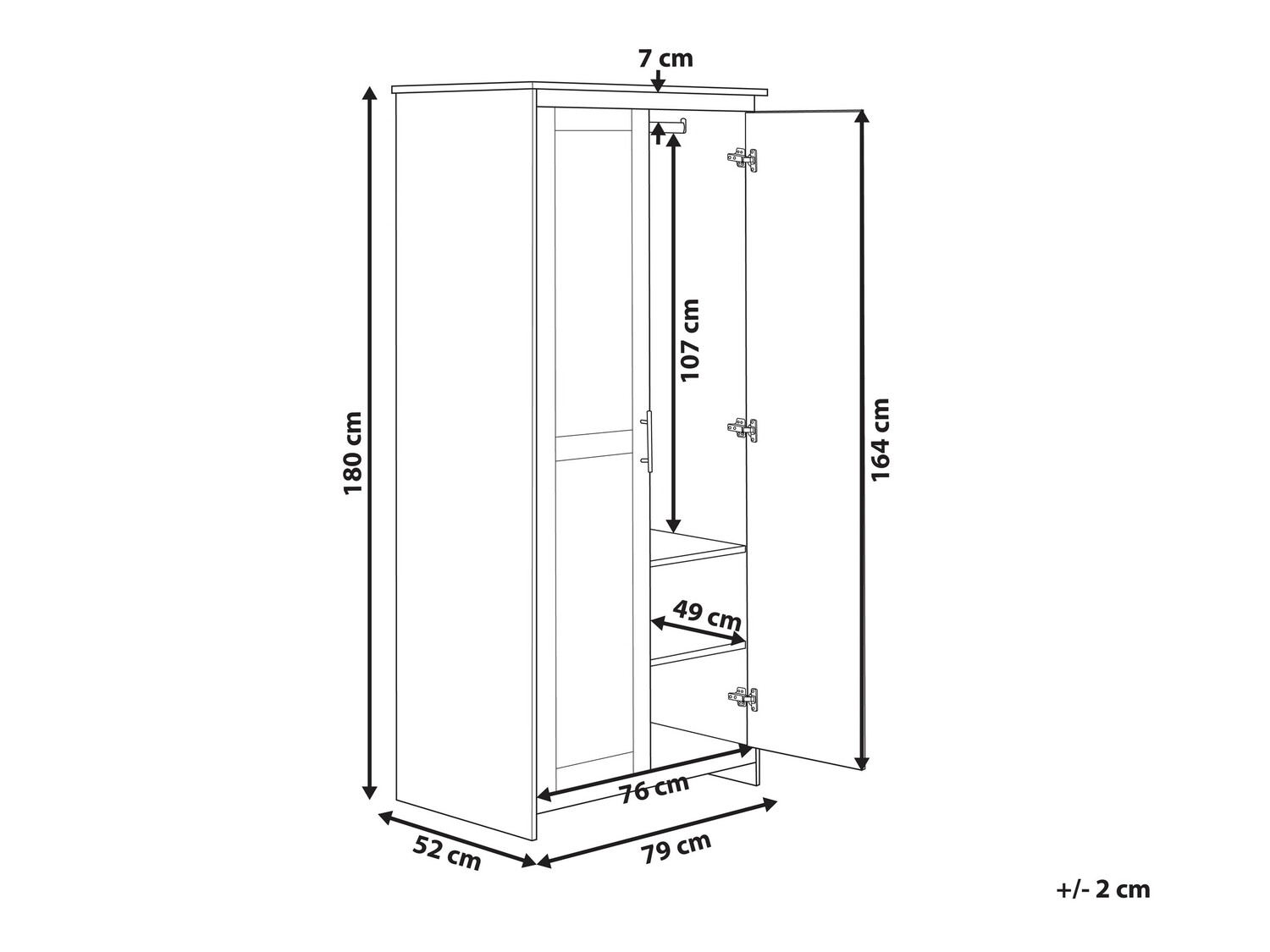Riidekapp Berwyn 812