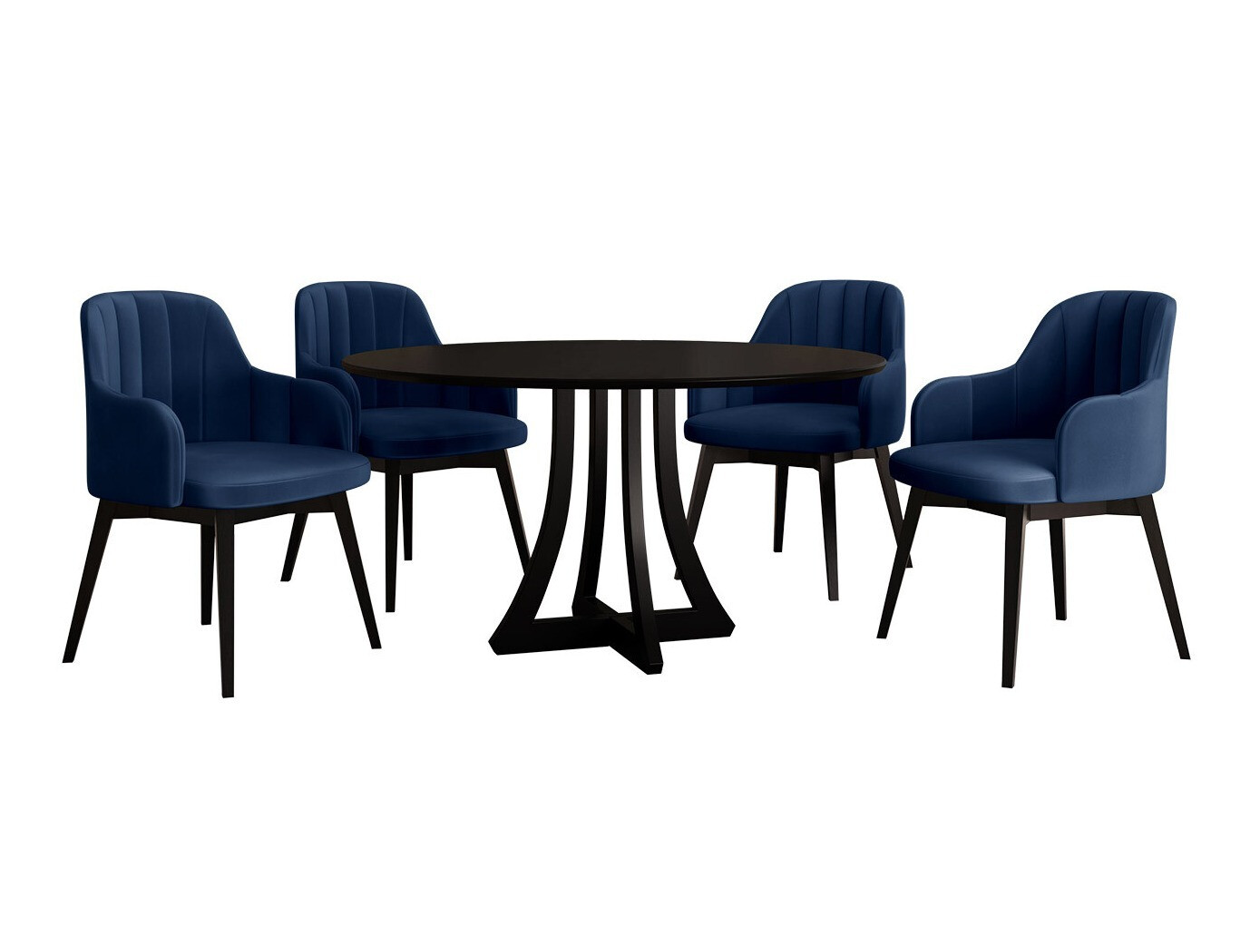 Söögitoakomplekt Racine 128 (Must)