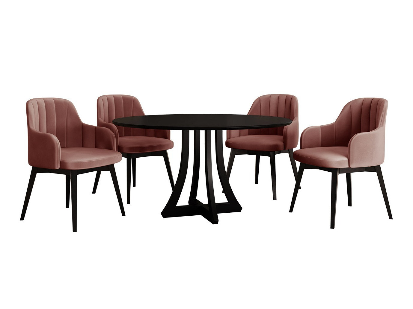 Söögitoakomplekt Racine 128 (Must)