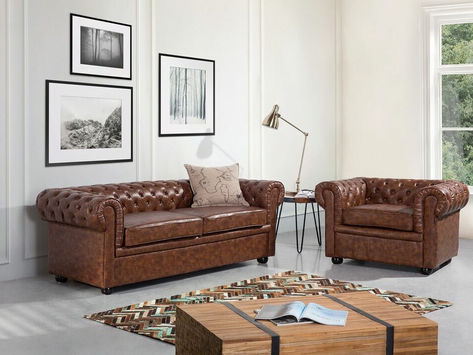 Chesterfield diivan Berwyn 832 (Pruun)
