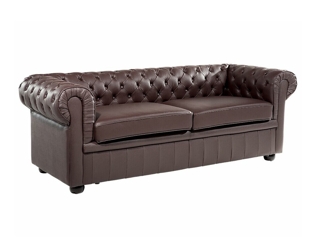 Chesterfield diivan Berwyn 832 (Tumepruun)