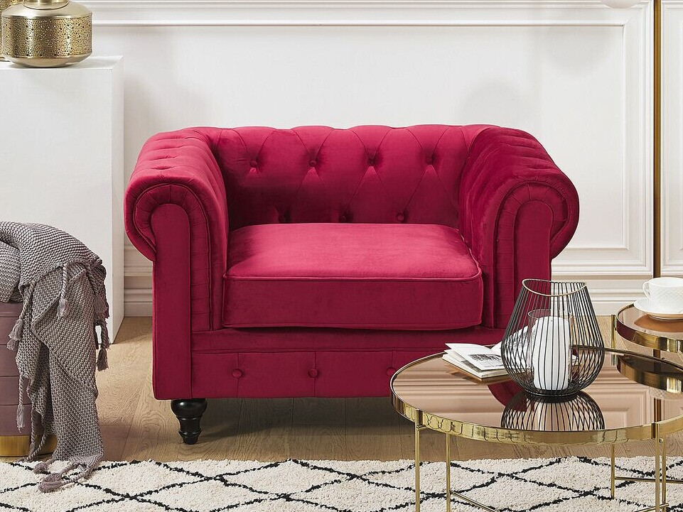 Chesterfield tugitool Cirdoro 102 (Punane)