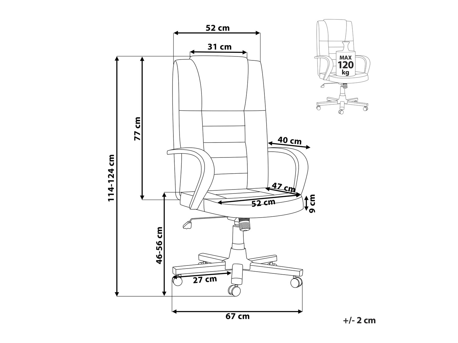 Kontoritool Berwyn 855 (Beež)