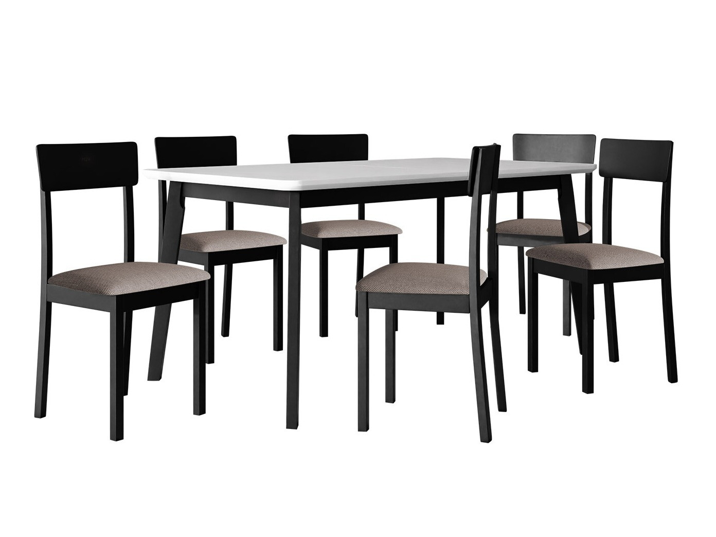 Söögitoakomplekt Victorville 350 (Valge + Must)