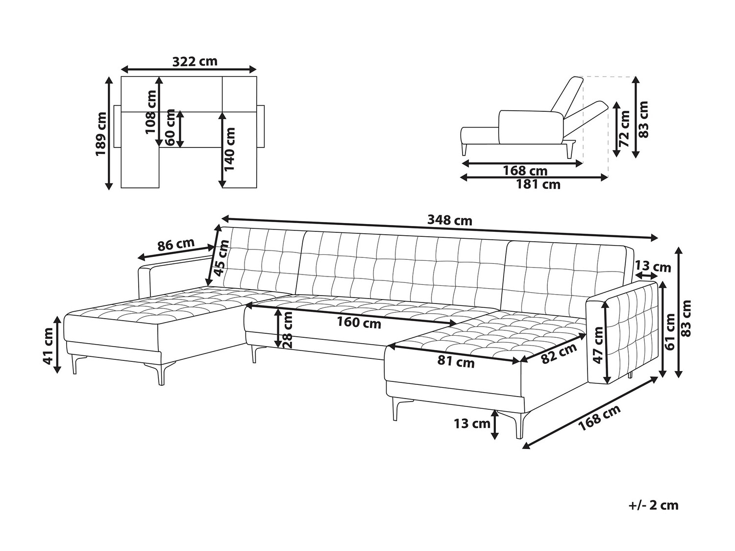 Moodulnurgadiivan Felvena 109 (Türkiis)