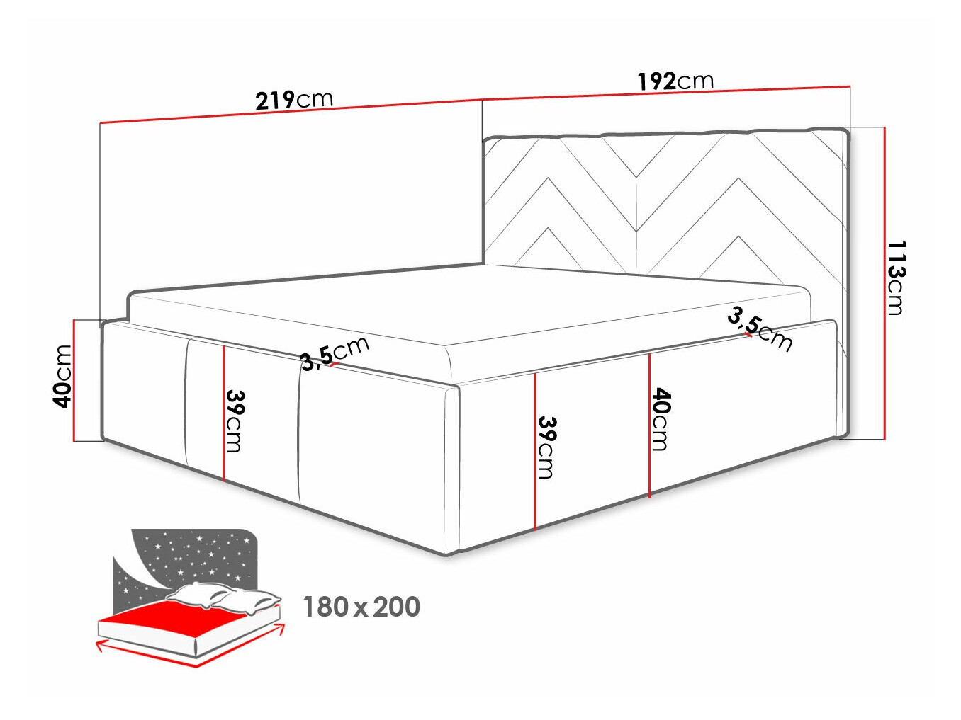 Voodi ComfiDream 175 (Fresh 01)