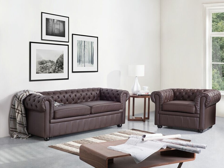 Chesterfield tugitool Cirdoro 105 (Tumepruun)