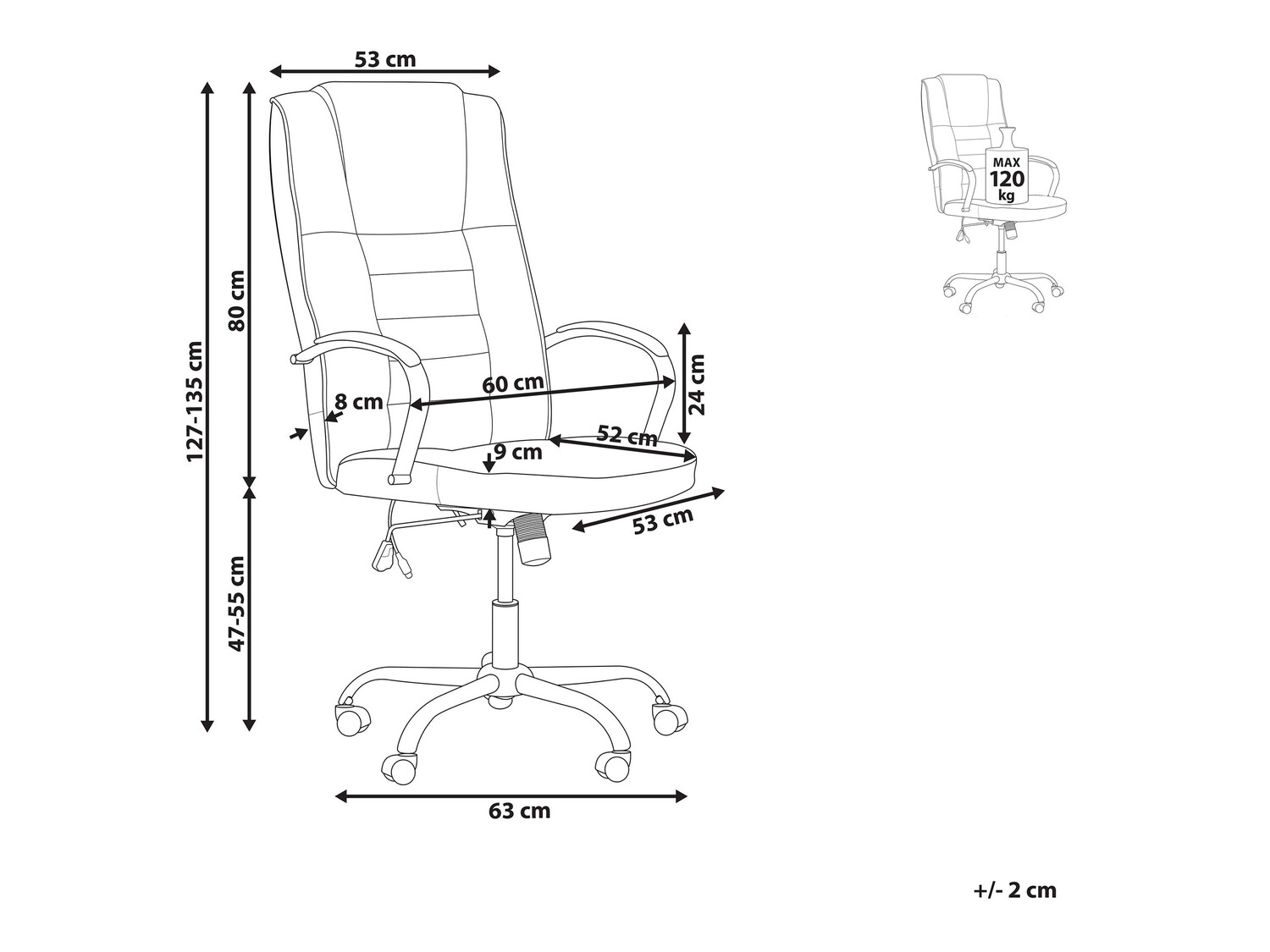 Kontoritool Berwyn 871 (Beež)