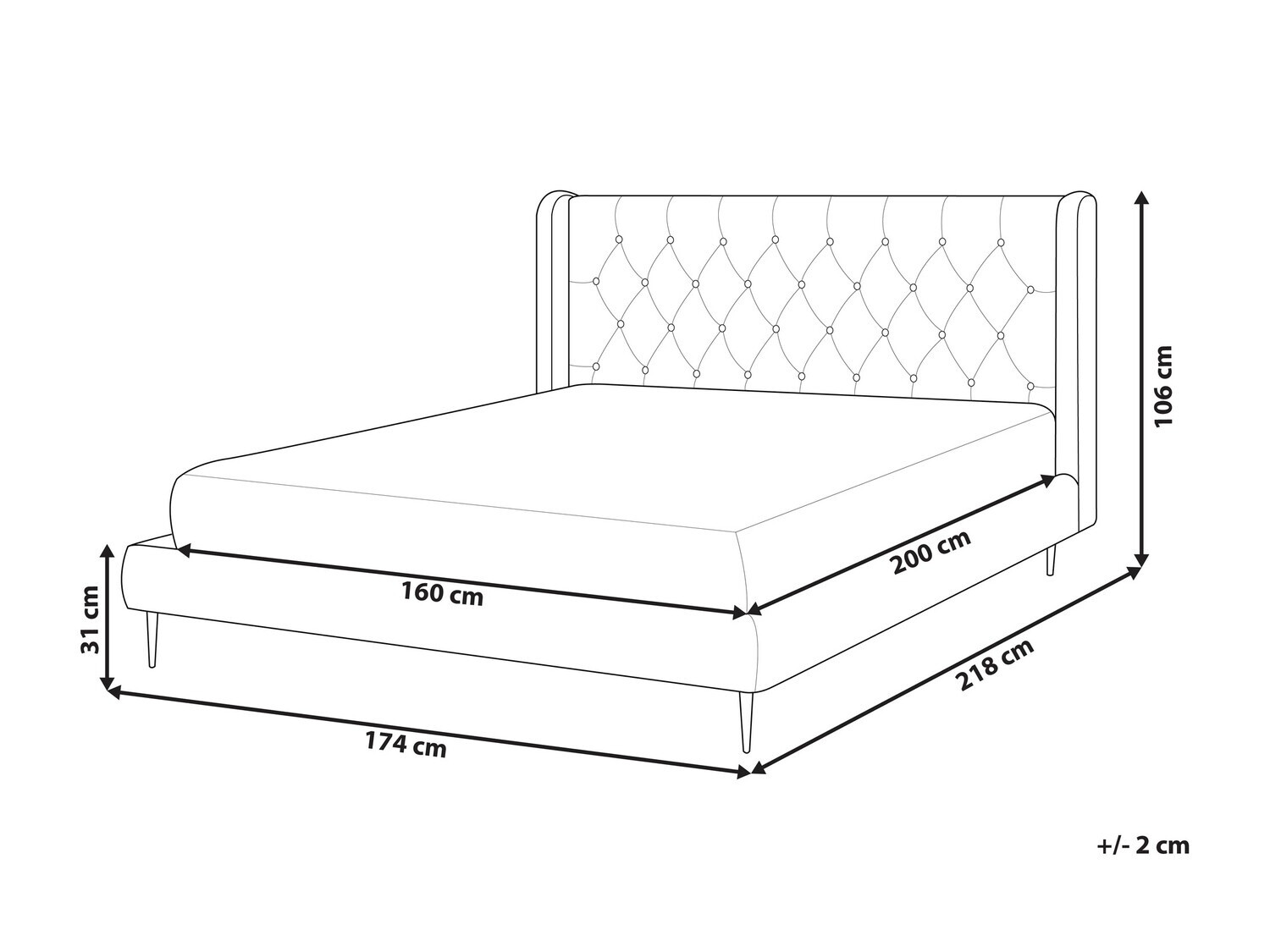 Voodi Berwyn 893 (Hall)