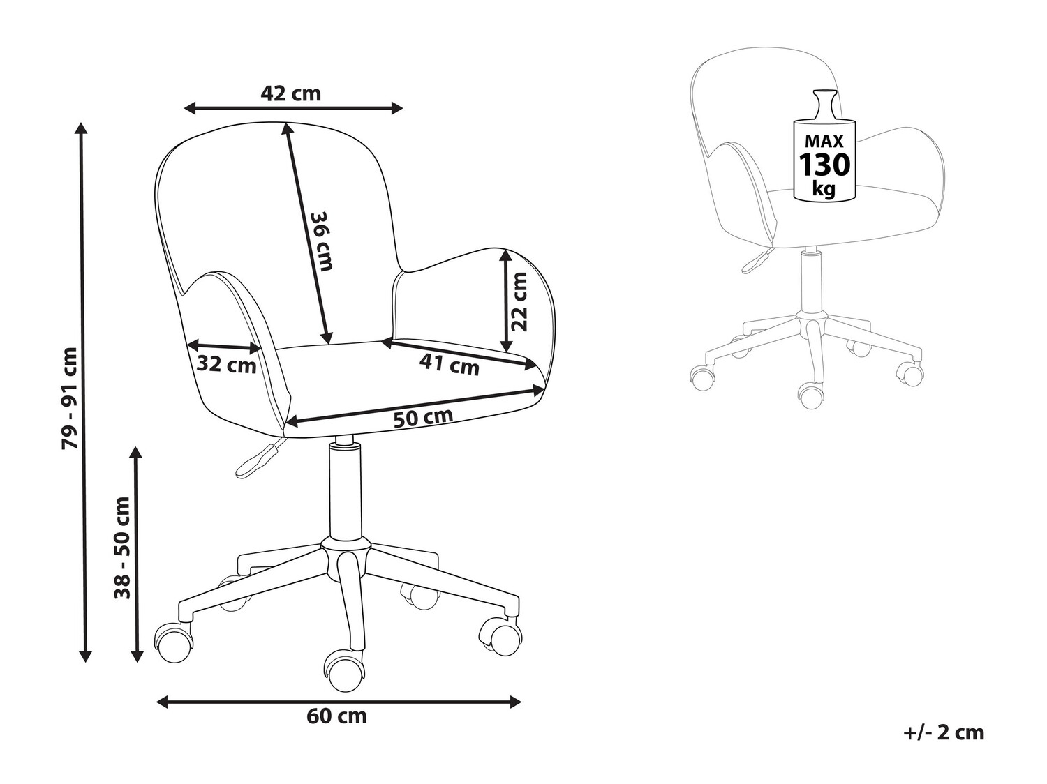 Kontoritool Berwyn 906 (Helesinine)