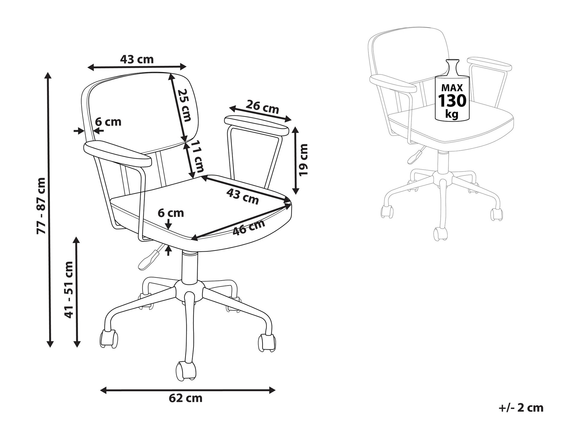 Kontoritool Berwyn 929 (Tumepruun)