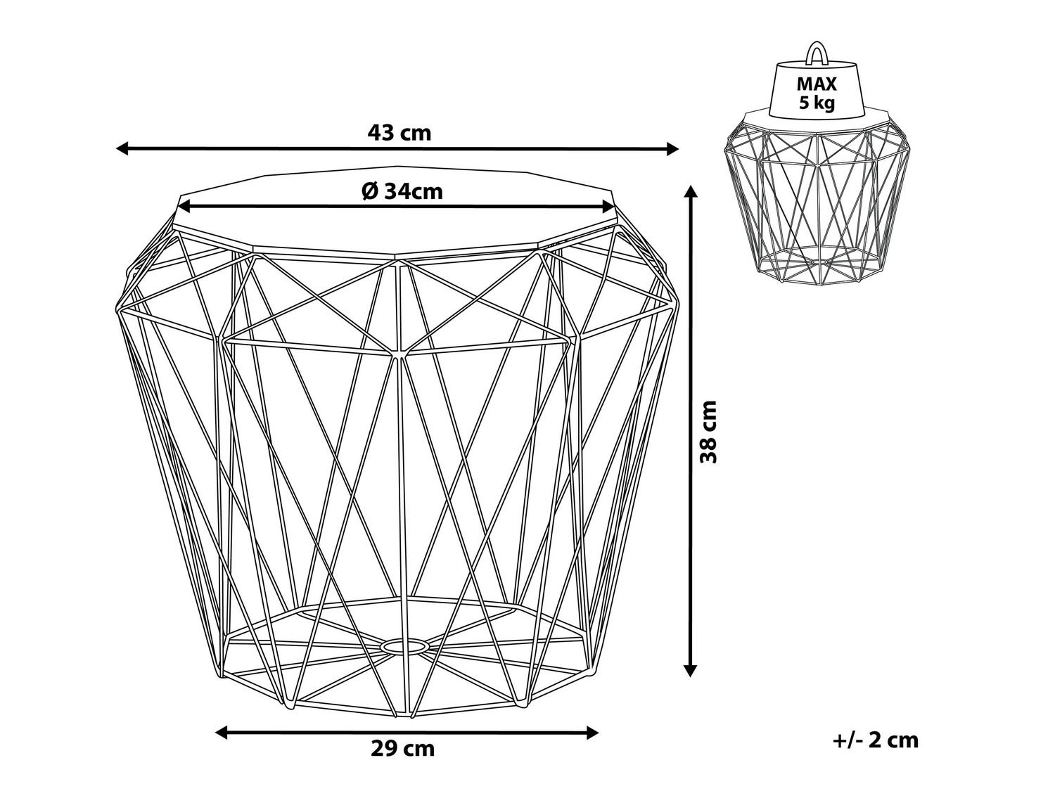 Külglaud Berwyn 916 (Must)