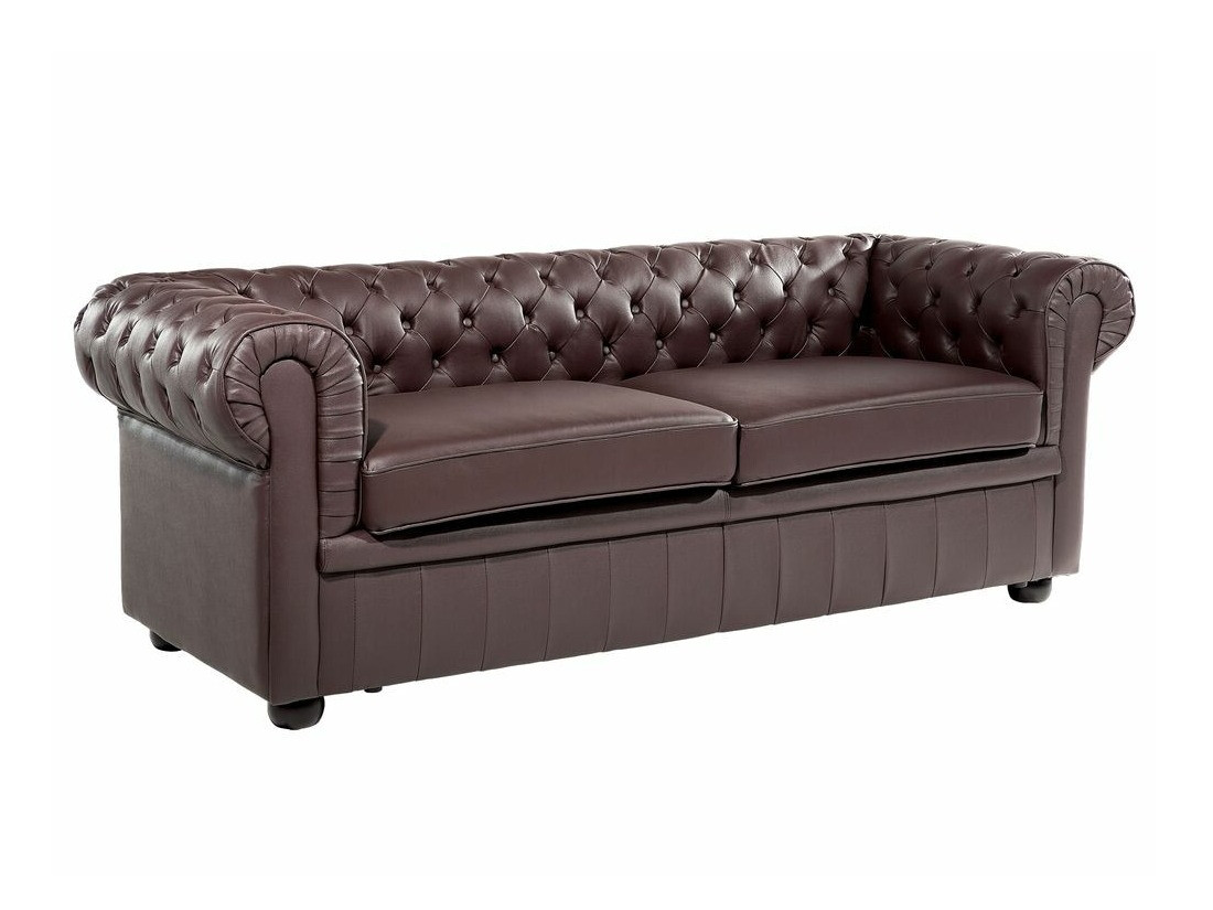 Chesterfield pehme mööbli komplekt Cirdoro 112 (Tumepruun)