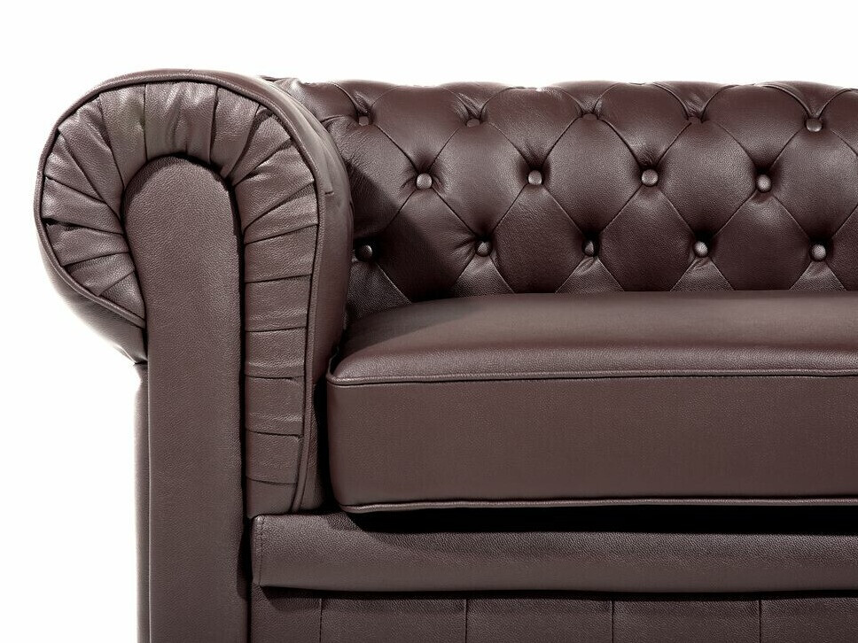 Chesterfield pehme mööbli komplekt Cirdoro 112 (Tumepruun)