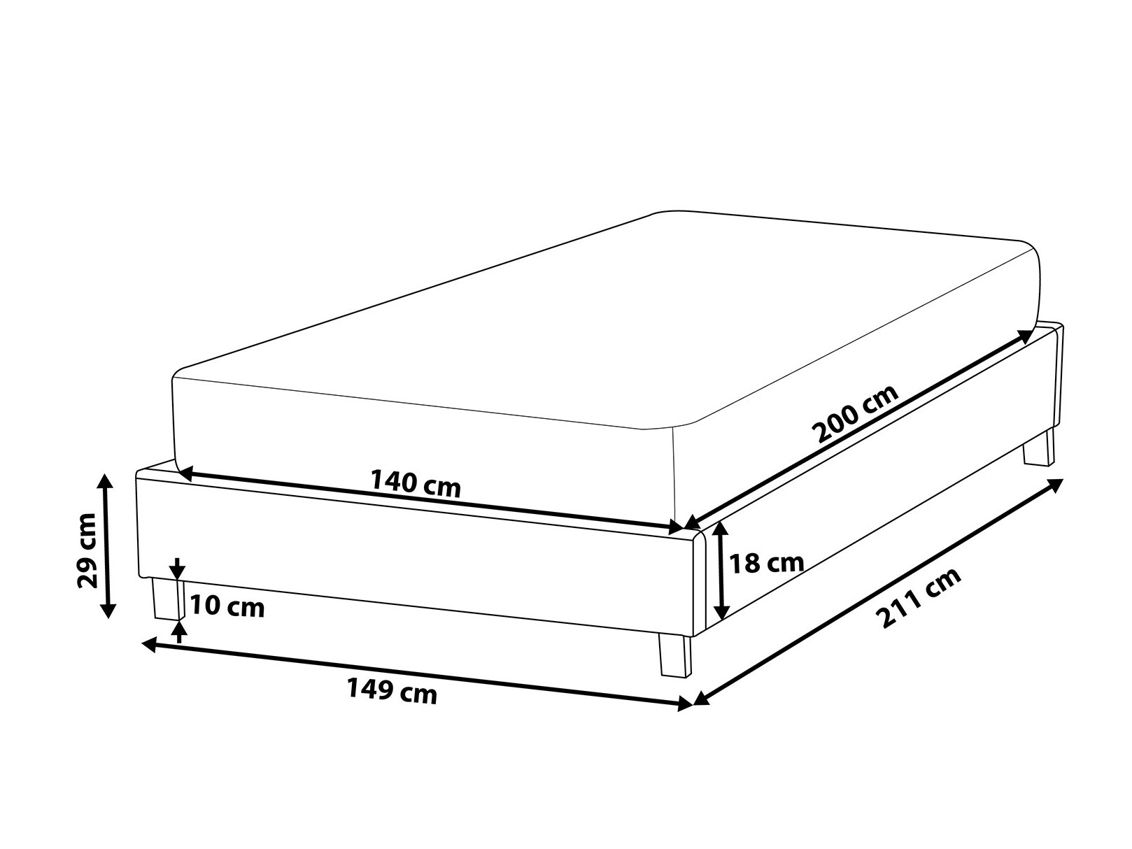 Voodi Berwyn 932 (Hall)