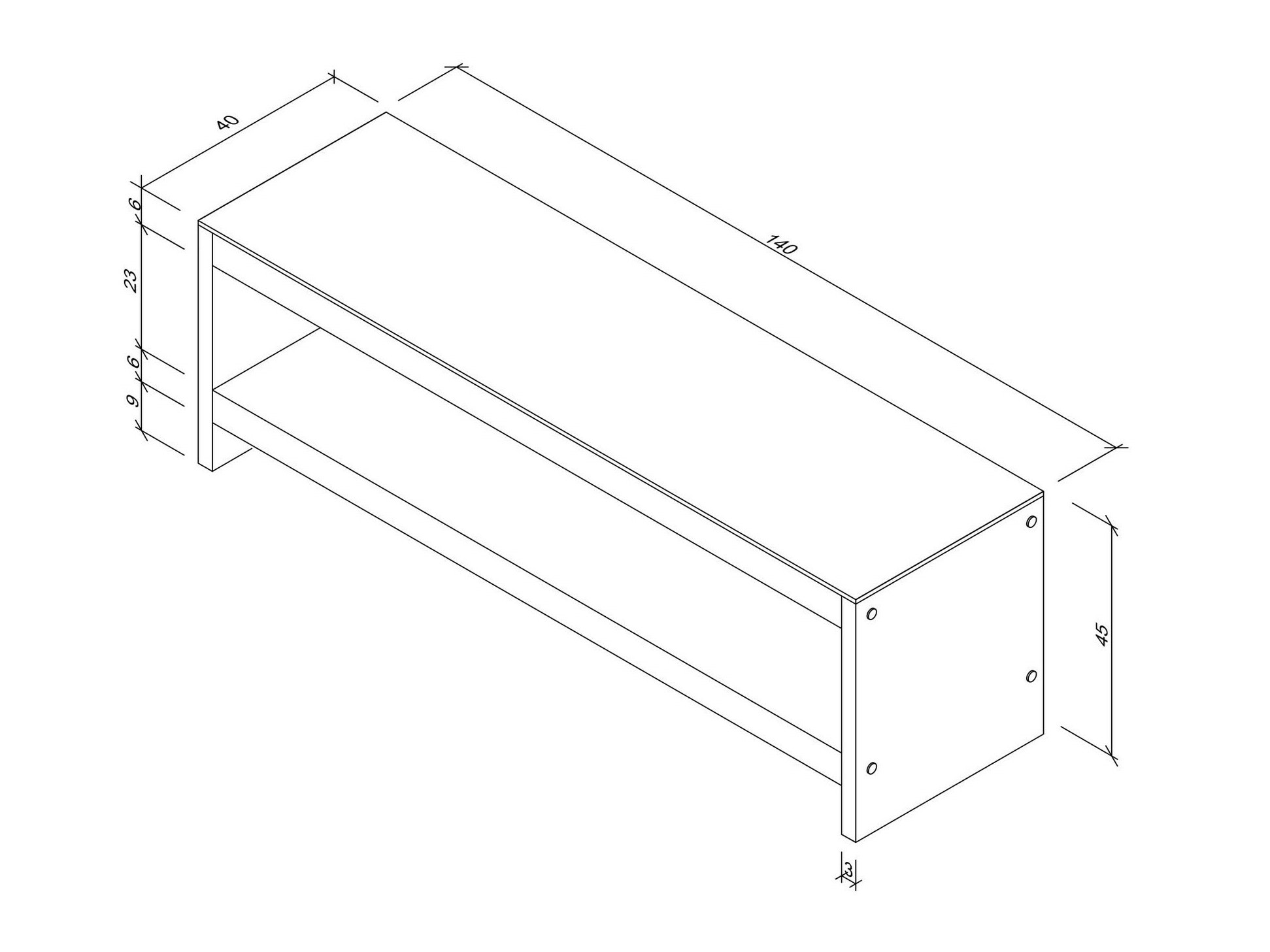 TV-alus Kailua 1501 (Pähkel)