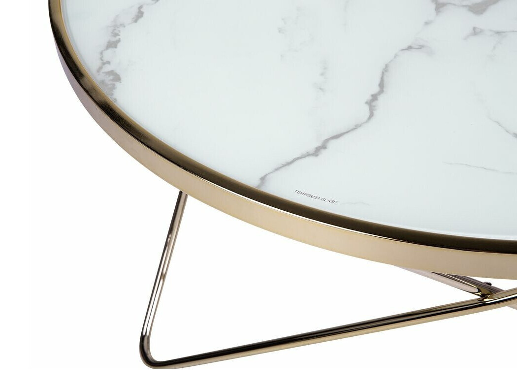 Diivanilaud Berwyn 982 (Valge marmor + Kuldne)