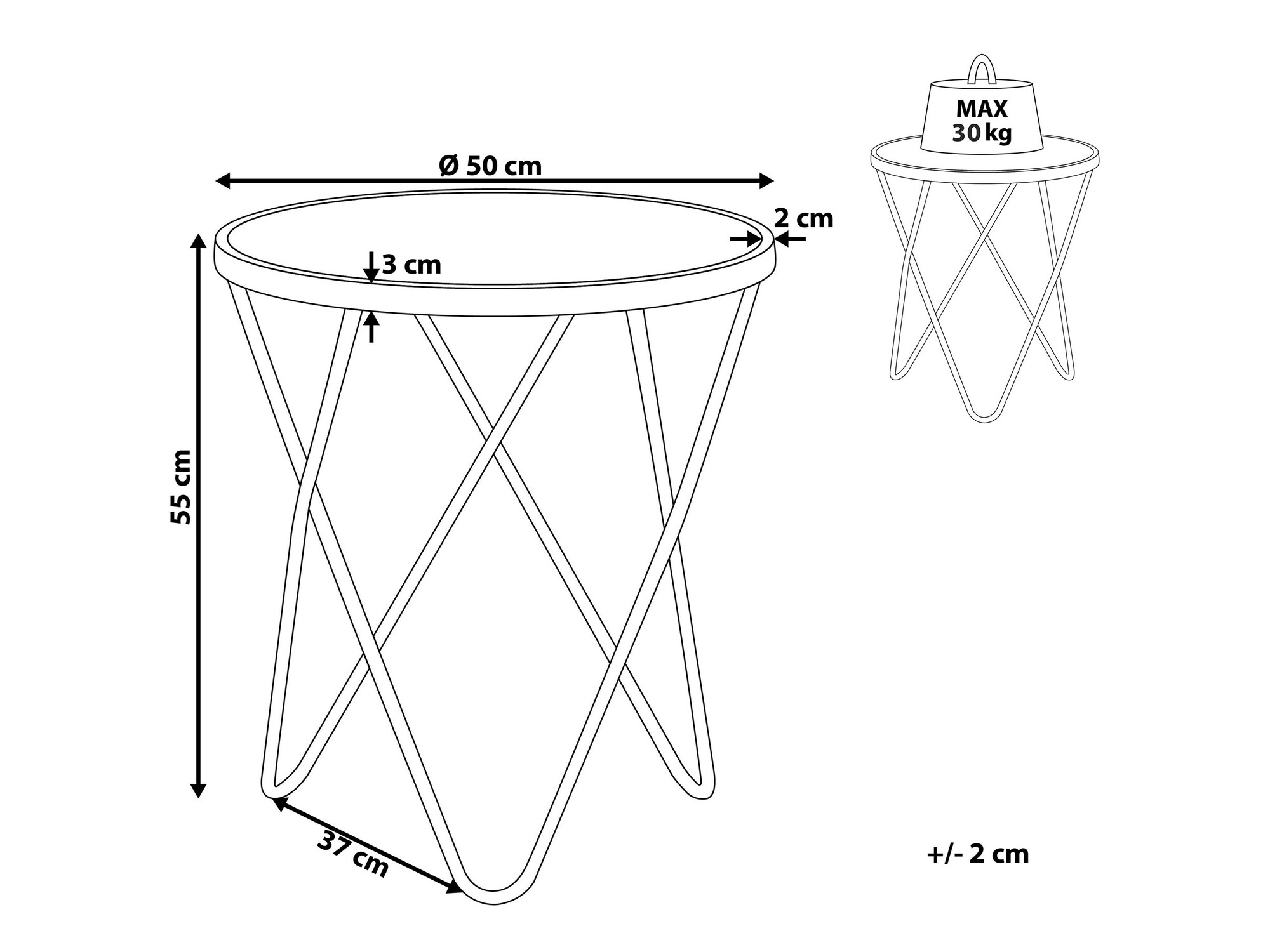 Külglaud Berwyn 985 (Valge marmor + Hõbedane)