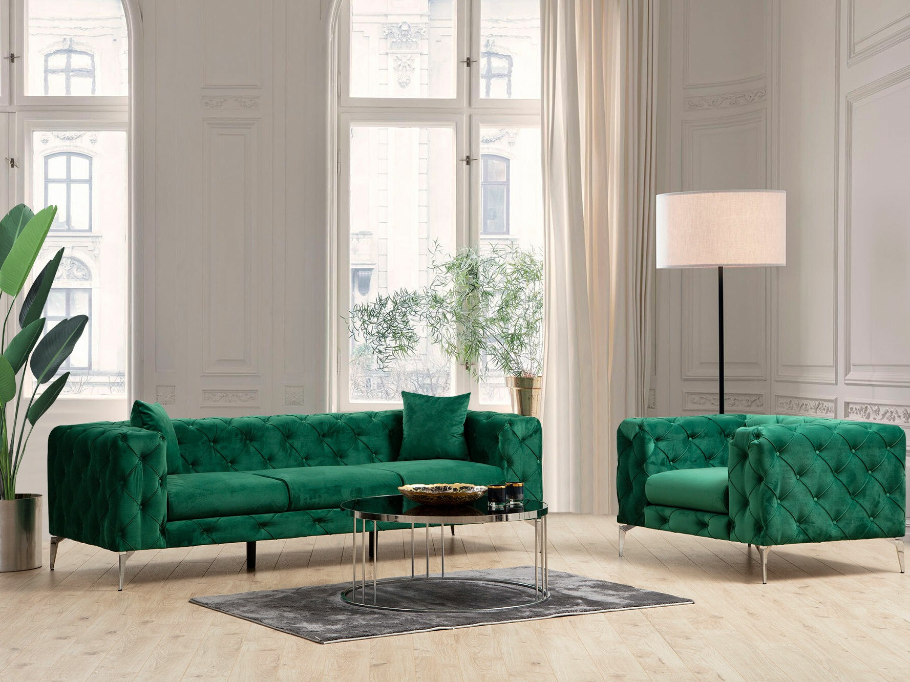 Chesterfield diivan Altadena 356 (Roheline)