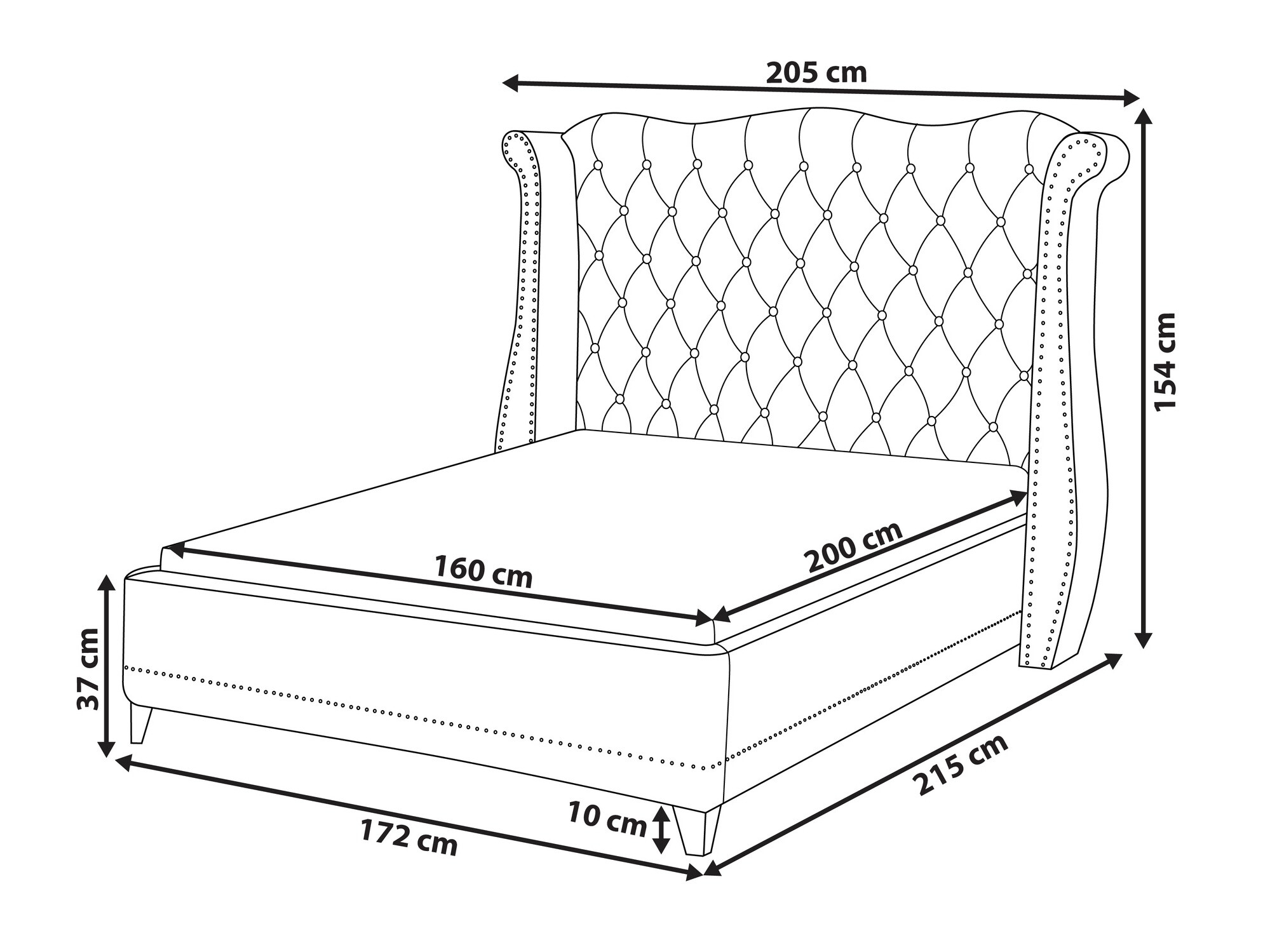 Voodi Berwyn 1013 (Beež)