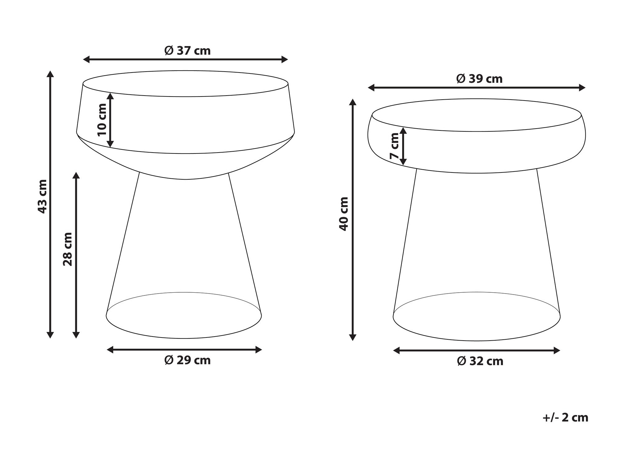 Kõrvallaudade komplekt Berwyn 1061 (Pruun)
