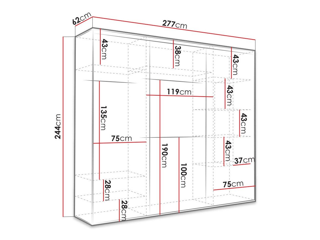 Riidekapp Murrieta 144