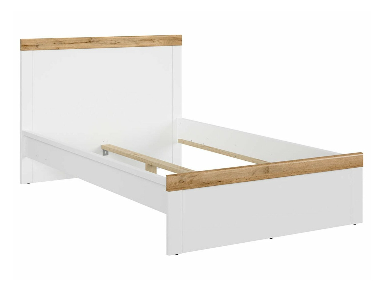 Voodi Sonsoru 115 (Valge + Läikiv valge + Wotani tamm)