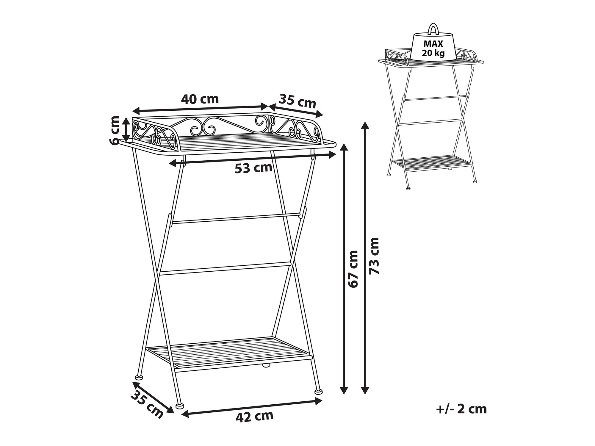 Külglaud Berwyn 1087 (Valge)