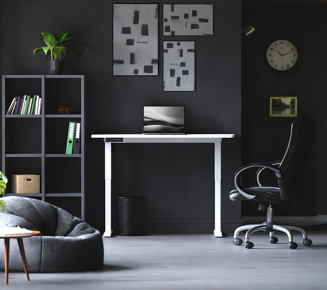 Reguleeritava kõrgusega töölaud Lodi 100 (Valge)