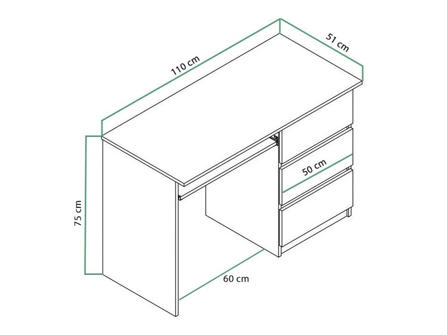 Kirjutuslaud Cirdora 108 (Riviera tamm)