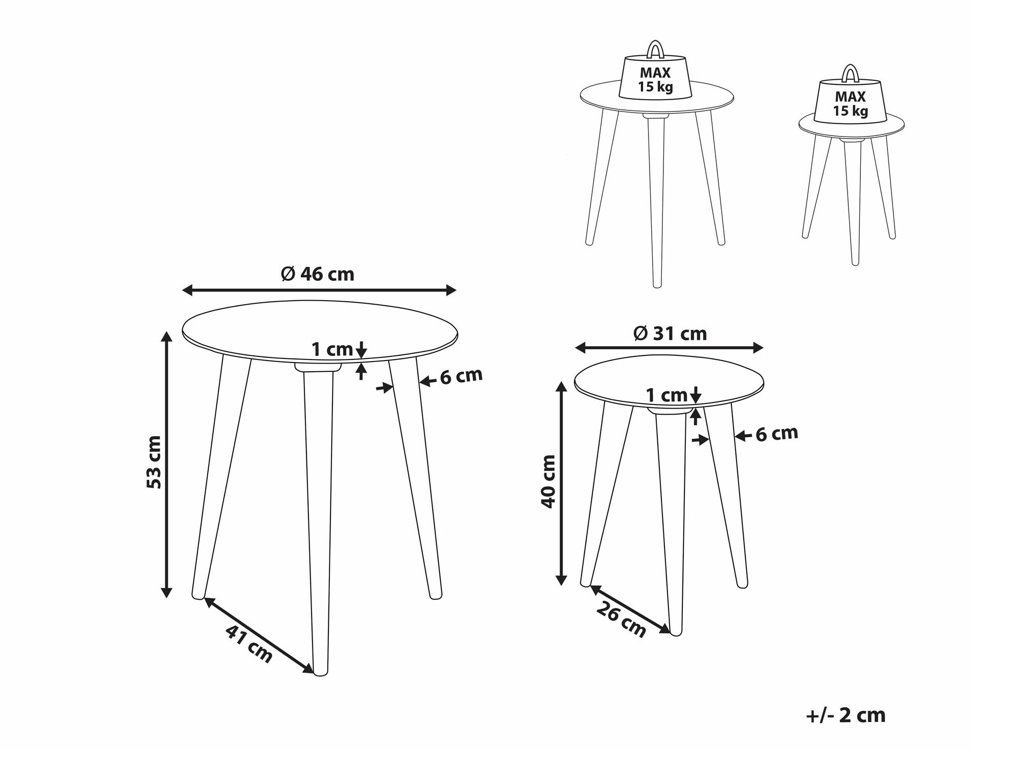 Kõrvallaudade komplekt Berwyn 1301