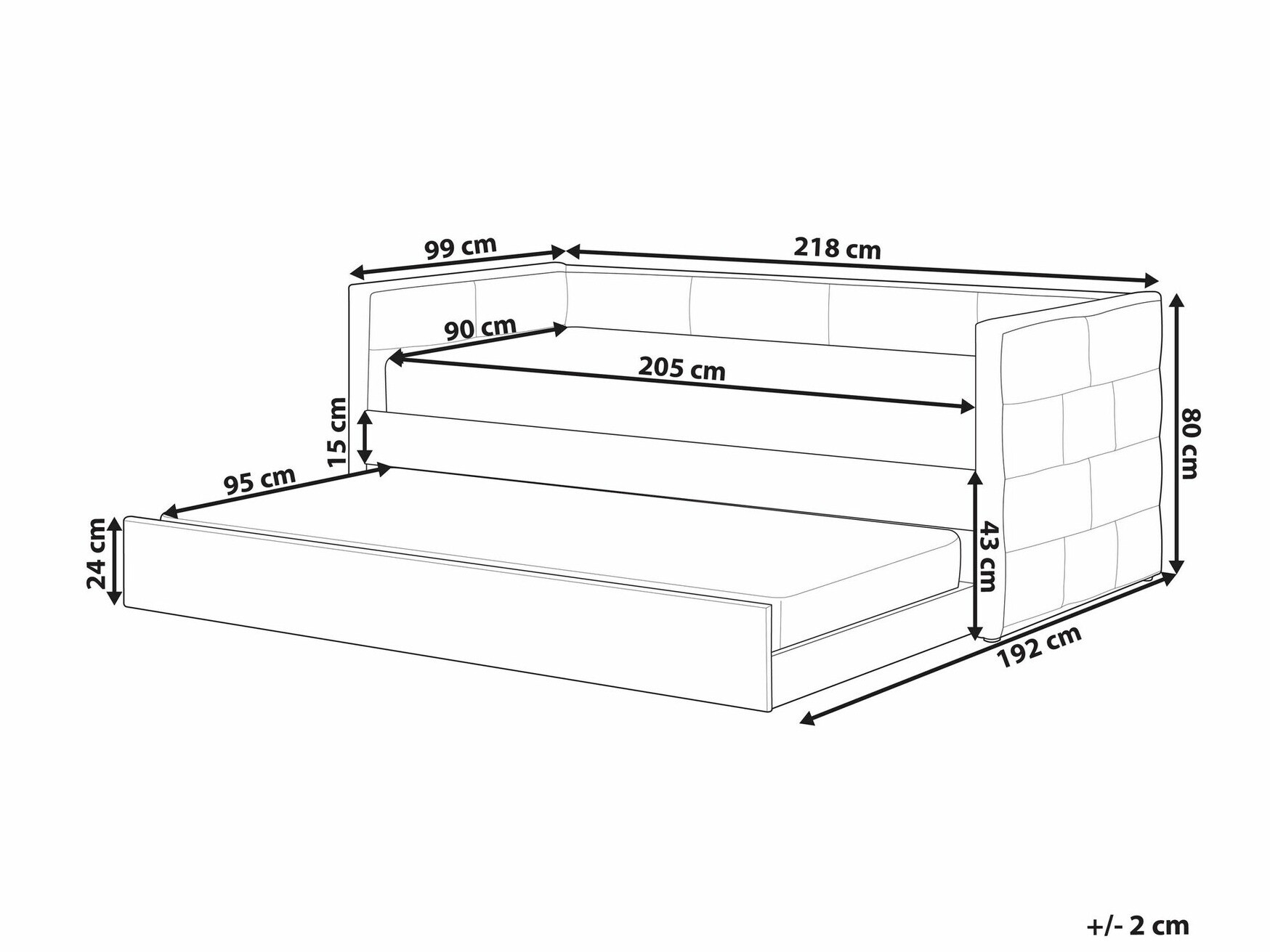 Voodi Berwyn 1271 (Hele piparmünt)
