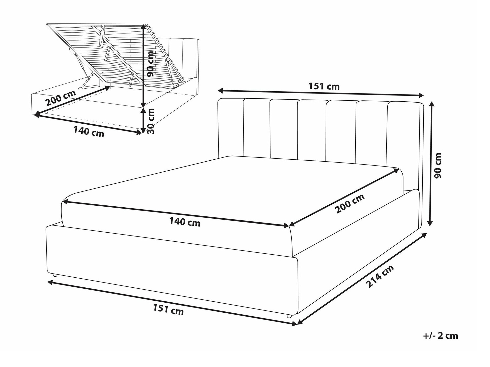 Voodi Berwyn 1296 (Beež)