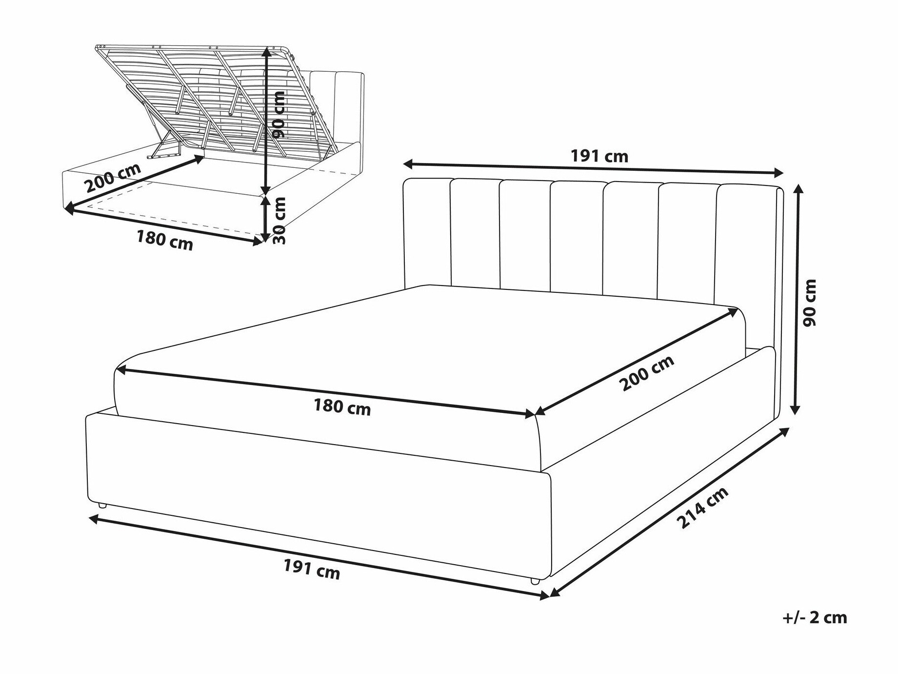 Voodi Berwyn 1296 (Hall)