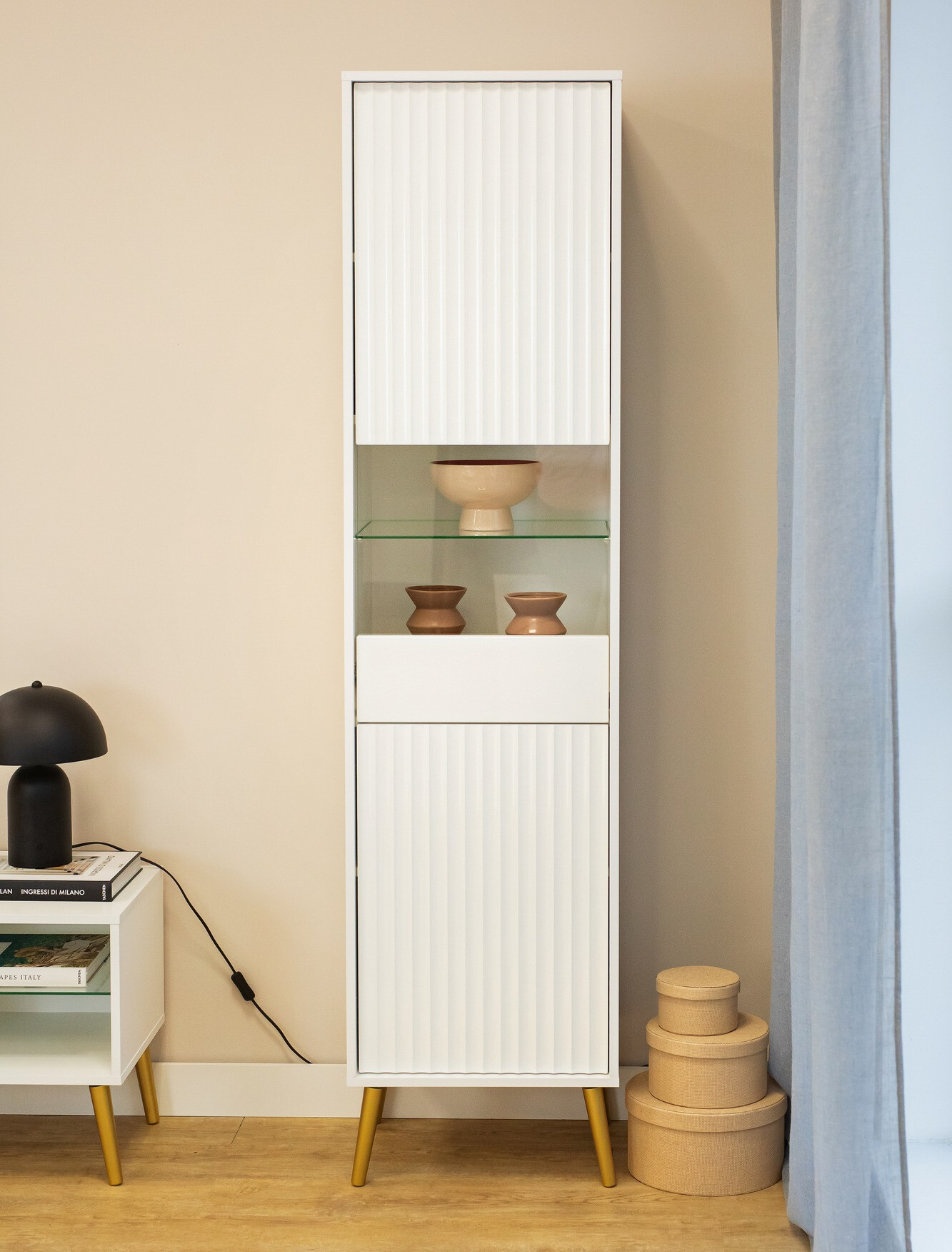 Riiul Cirferi 107 (Valge + Kuldne)